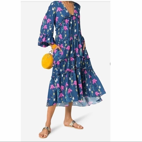 Borgo de Nor Iris floral print midi dress - Picture 5 of 15